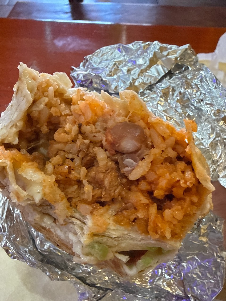Al pastor super burrito