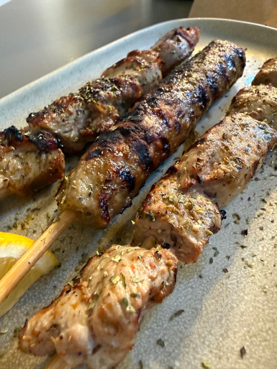Lamb kebab veal