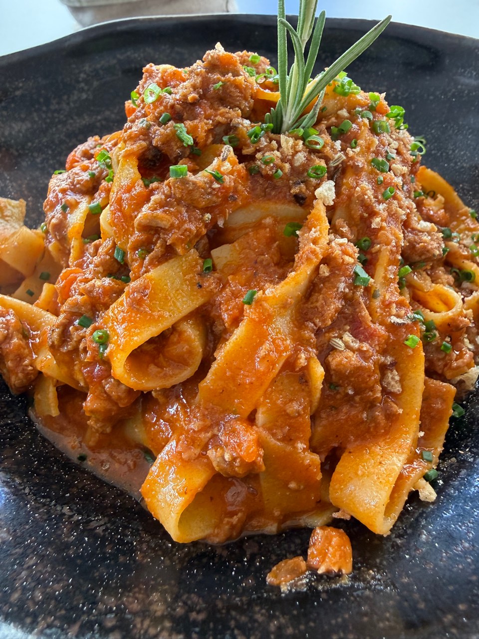 Tagliatelle with lamb